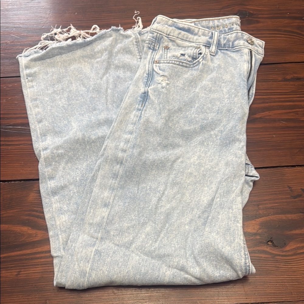 American Eagle Super High Rise Baggy Wide Leg Jeans